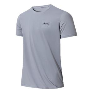 Jeep | Jeep Lightweight Quick Dry Cool Feeling Round Neck Short Sleeve T-Shirt For Men Breathable Summer Outdoor Sports Shirt