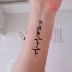 Tattoo Tạm Thời HCM Hình Xăm Dán Ivy Store Sticker Tattoo chó sói TBS-8092 10.5 x 6cm