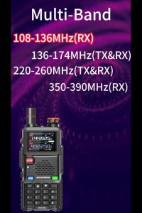 Baofeng UV-5RH Pro BT 2 Sets GPS Walkie Talkie Bluetooth Programming 10W High Power 2500mAh Six Band AM FM Two Way Radio Type-C Fast Charging COD