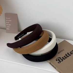 Zaman Now: Bando Korea Wanita Kain Motif Tikar Busa Tebal