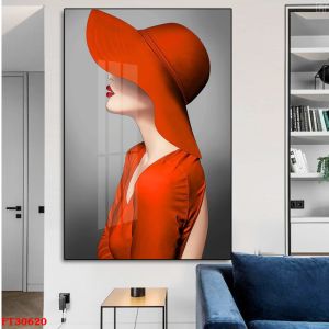 Tranh tráng gương - tranh treo tường 3D cô gái hiện đại trang trí phòng kháchphòng ngủspanail