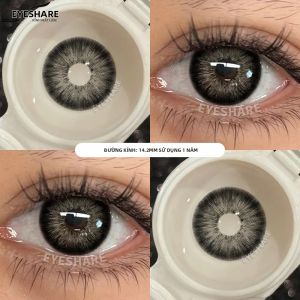 Lens Kính Áp Tròng Màu EYESHARE Màu Đen Tự Nhiên Trang Điểm Mắt Xanh Cho Nữ Màu Nâu Kính Áp Tròng Làm Đẹp Dùng Một Năm Chất Liệu HEMA Đường Kính 14mm