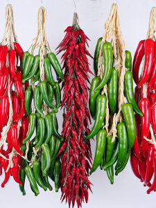 HANXUANMIAOYI | Red Green Pepper Simulation Model Decoration