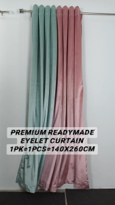 Goodnite Thermal Insulated Premium Curtain- 80% Blackout 30% Soundproof (Dark Pink/ Dark Green)