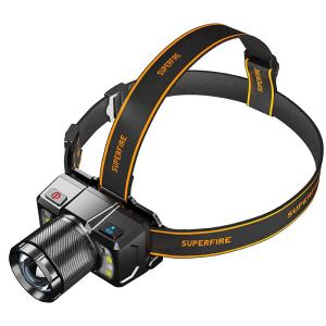 SUPERFIRE | Zoomable Super Bright Rechargeable Headlamp Fishing Night Outdoor