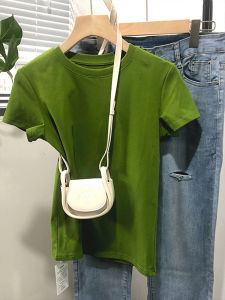 American Style Cotton Short Sleeve Slim Fit Womens T-shirt Summer Charming Base Shirt Design Sensation Short Top Base Shirt