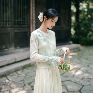 XIANGYING | Embroidered Chinese Style Butterfly Beaded Womens Knit Cardigan