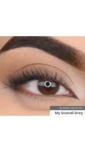 Cod Softlens My Scandy Grey Natural Lens 14mm by Pinkinsoftlens normal & Minus
