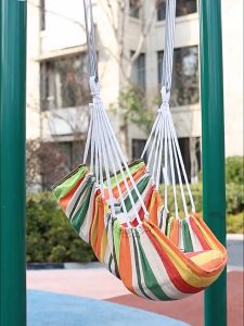 เปลนอนผู้ใหญ่ เปลแขวนผู้ใหญ่ เก้าอี้เปลญวน เปลชิงช้า ด้วยสองหมอนอิง เก้าอี้แขวนในห้องนอนแบบหอพัก 130x100cm