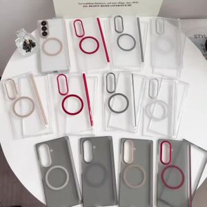 Frosted Mist Hinge Protective Phone Case for Samsung Galaxy Z Fold 8 Ultra Wide 7 6 5 for Magsafe Magnetic Ring Central PC Cover