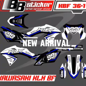 (Desain Terbaru) Striping Stiker Edition Motor KLX BF – KBF 36 RACING