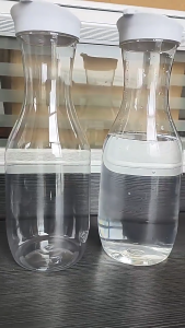 1.5L round Carafe Food Grade With Lid Plastic Juice Milk Bottle Freshly Squeezed Juice Cup Kettle