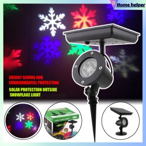 Outdoor Christmas Projector Lights Solar LED Projector Laser Light Xmas RGB Moving Star Lawn Lamp