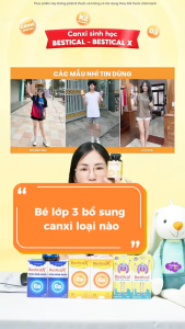 Canxi sinh học Bestical X dành cho mẹ bầu và trẻ em từ 8 tuổi