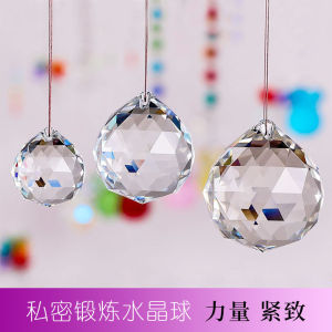 Modern Minimalist Crystal Exercise Ball for Women Private Hanging Net Pocket Lamp Decoration Ball Home Decor Bedroom Ornaments