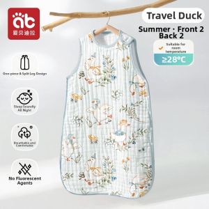AIBEIDILA | Summer Lightweight Sleeveless Anti-kick Baby Sleep Bag