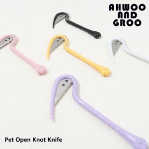 Pet Hair Cleaning Knife Set Remove Dog Fur Cat Paws Knot Knife Dog Hair Repair Scissors Cat Hair Comb Pet Clean Supplies