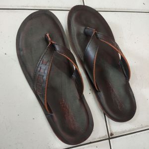 SANDAL KULIT PRIA DR. IAM 4020 COKLAT ( PRODUKSI SENDIRI )