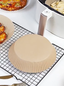 SG Stock ✅ 50/100 Pcs High Temperature Oil & Water Resistant Air Fryer Liners | Non-Stick Tray Paper | Easy Clean Up No Mess