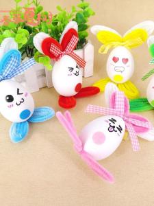 Childrens New Year DIY Hand-Painted Plastic Egg Shells Decorative Artwork Simulation Graffiti Coloring Arrangement Toys
