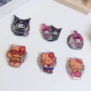 Sanrio | Cute Sanrio Hello Kitty For Magsafe Magnetic Phone Griptok Grip Tok Stand For iPhone Samsung Foldable Wireless Charge Holder