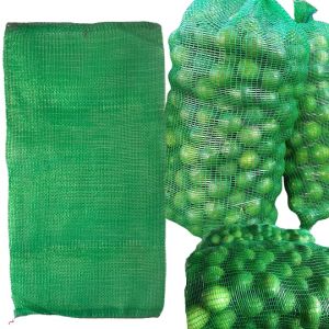 แพคละ 10 ใบ กระสอบตาข่ายใส่มะนาว ขนาด 16x32 นิ้ว. ความจุ 20 กก. กระสอบตาข่ายเขียว กระสอบตาข่ายใส่มะพร้าว ถุงตาข่ายมะนาว กระสอบ