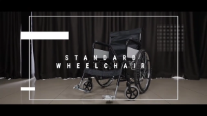 Standard Chrome-plated Stainless Steel Heavy Duty Adult Wheelchair Multifunctional Wheelchair Disabled Elderly Walker Foldable Wheelchair Travel Wheelchair Black Wheelchair Walker