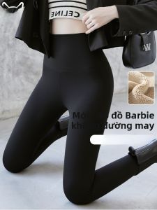 MiiOW | Quần yoga dày lót lông cừu cạp cao giữ nhiệt cho nữ mùa thu đông quần Shark MiiOW Cat Person không để lại dấu vết