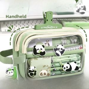Transparent Pen Bag Girls Version Middle School New 2024 Large Capacity High Aesthetic Value Simple Design Primary School