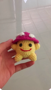 Bé Nấm làm bằng len milk cotton 125g móc khóa đồ handmade quà tặng ý nghĩa quà lưu niệm