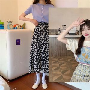 LHMoonlight  ดีเกินราคา กระโปรงยาวแฟชั่นสำหรับคุณผู้หญิง เนื้อผ้าบางเบาใส่สบาย มีลวดลายที่สวยเด่นสะดุดตา ไม่มีกระเป๋า รีบจัดกันได้แล้ว