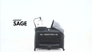 Akeeva Luxury Playpen w/Changer & Snoozer: Sage