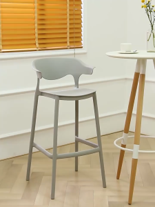 NEIKIA เก้าอี้บาร์ เก้าอี้พลาสติก เก้าอี้เลานจ์ การออกแบบที่รองรับเอว วัสดุคุณภาพสูง ขาเก้าอี้เสริมแรงป้องกันการสั่น วางซ้อนกันได้ ประหยัดพื้นที่