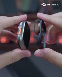 [ Apple Watch 49mm / 46mm / 45mm / 41mm ] PITAKA Air Case - Black/Grey Twill