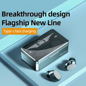 MC Wireless Earphones T2 Bluetooth Headset TWS Full Bass LED Display Earbuds True Noise Cancelling Sports In-ear Headphones 3500mAh power Earpod Fingerprint Touch Control for Android Xiaomi Huawei Samsung