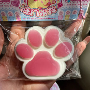 Squishy Cat PAW Soft Jelly รู้สึกบีบของเล่น Anti-Stress Fidget ของเล่นสําหรับเด็กผู้ใหญ่ความวิตกกังวลบรรเทานุ่ม Taba Squishy ของเล่น