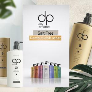 DP Daily Perfection Shampoo Pine Turpentine Healthy Growing 800 ml - Salt Free Shampo Bebas Garam Sampo Keratin Biotin Sampoo Rambut Lebih Sehat Anti Rontok Ketombe Halal Hijab