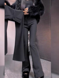 Fluffy Thick French Lace Waist Trousers