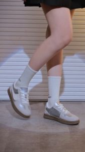 Giày Thể Thao Nữ MWC A186 - Sneaker Nữ Cổ Thấp Phối Sọc Màu Cá Tính Trẻ Trung