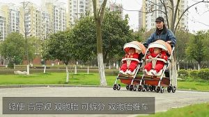KAPO Twin Stroller: Lightweight & Adjustable Tandem Seating Folding Stroller