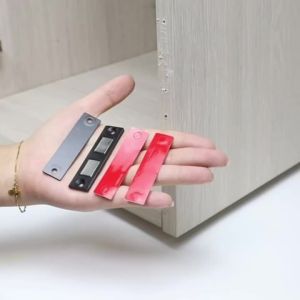 Ultra Thin Cabinet Door Magnetic Catch Strong Door Magnets and Adhesive Magnet Kitchen Drawer Latch Locks for Cabinet Closure