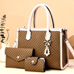 [BISA COD] b8043 free dustbag 3 in 1 tas selempang wanita fashion tas bahu wanita terkiniian cantik dan best seller