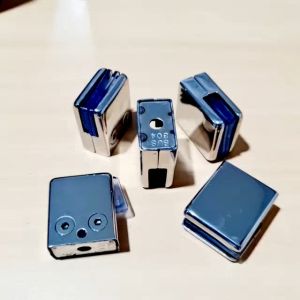 Penjepit Kaca Glass Clip Stainless Steel / Penjepit Kaca Kotak / Tangga Kaca Pagar Braket Penjepit