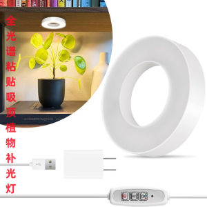 LED Grow Light Flower Rack Ceiling Paste Timing Dimming Scindapsus Aureus Bonsai Succulent Full Spectrum Plant Grow Light