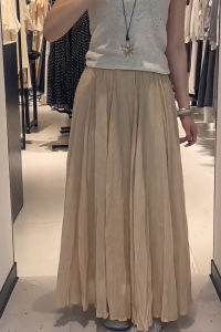 MANMI | Women Casual A-Line Maxi Dress Khaki Color Summer Season