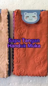3 Pcs Sapu Tangan Handuk Polos Pria Wanita Daya Serap Tinggi | Selampek Handuk Murah Premium
