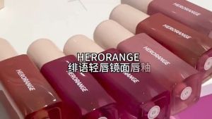 NEW Herorange Red Lip Mirror Lip Glaze