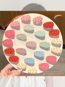 NING ZHOU | Colorful Dotted Water Drop Clips for Girls