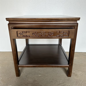 Pure Solid Wood Small Square Table Living Room Small Coffee Table Sofa Side Corner Table Side Table New Chinese Small Square Table Square Minimalist