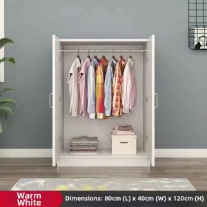 Sliding Door Multi-purpose Solid Wood Storage Wardrobe